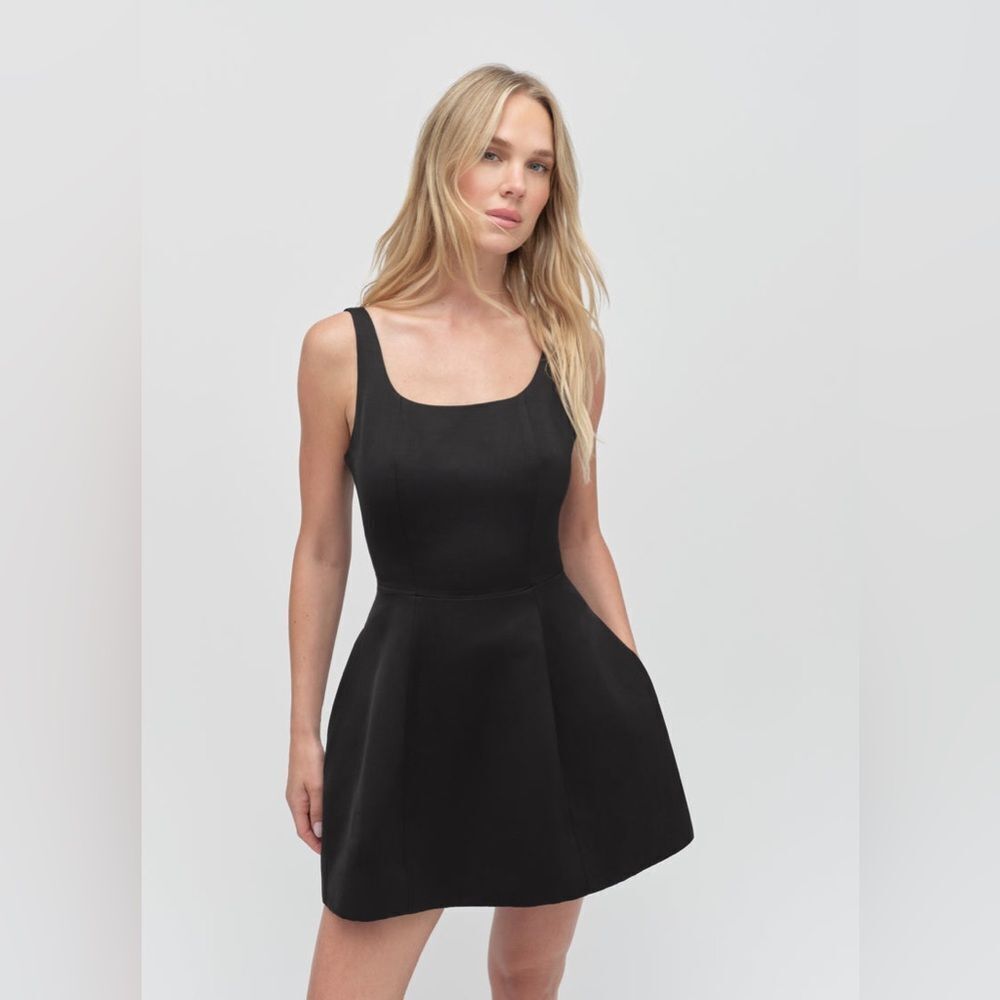 Favorite Daughter The Morgan Dress Elegant Black Sleeveless Mini Size 10